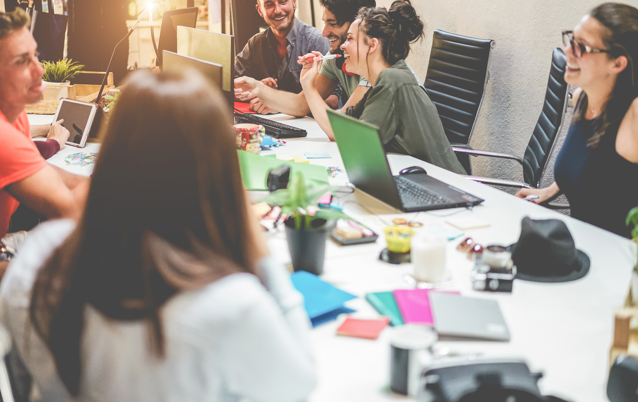 Group of businesspeople collaborating